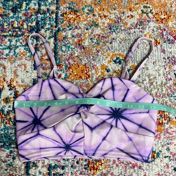 Free People Double Take Cropped Cami In Purple‎ Combo - Picture 9 of 12